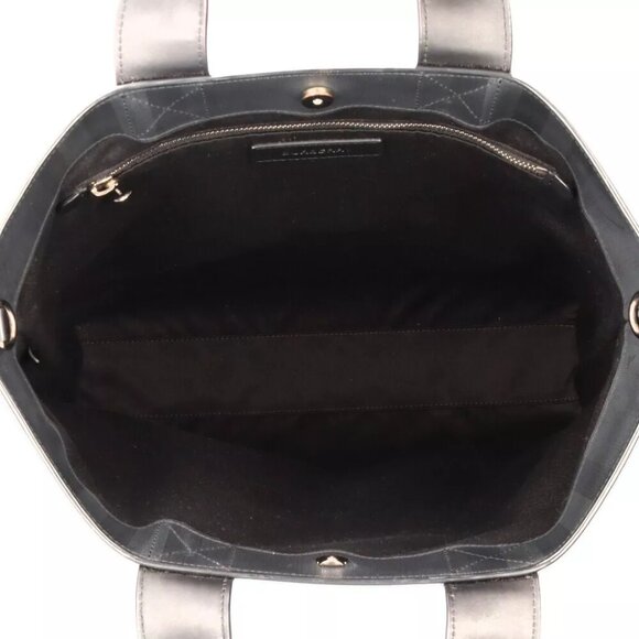 BURBERRY Shoulder Bag PVC leather 2way London Tech LDN logo used - Picture 6 of 12